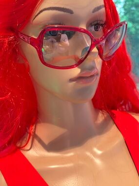 Oakley Red Transparent Sunglasses